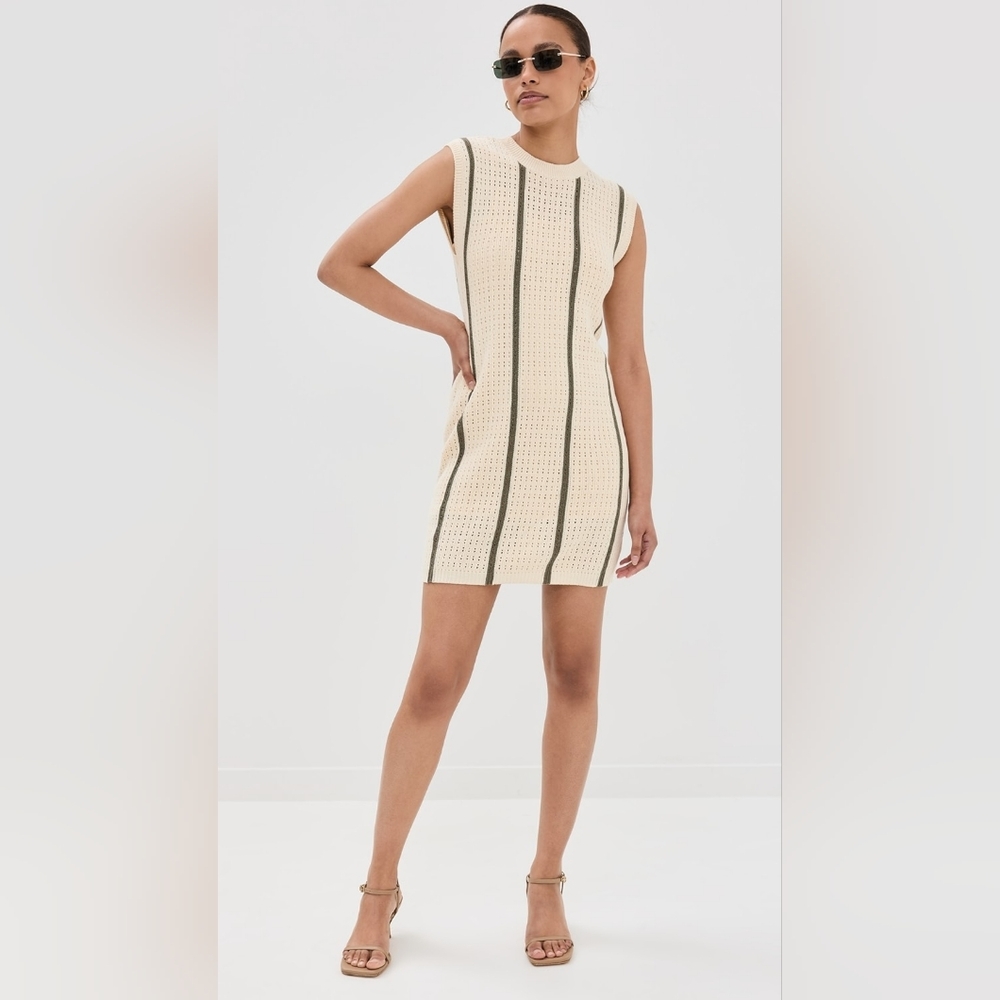 ANINE BING Lanie Cream Crochet Mini Dress XS - Picture 2 of 14